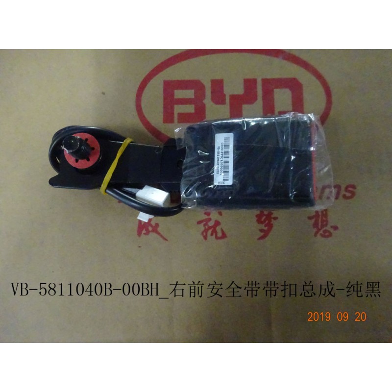 Boucle de ceinture de sécurité avant droite - noir 6 - BYD - 11665390-00