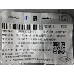 Guide de coulisseaux d'étrier de frein arrière I - BYD - 10685392-00