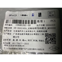 Guide de l'étrier de frein arrière II - BYD - 10685391-00