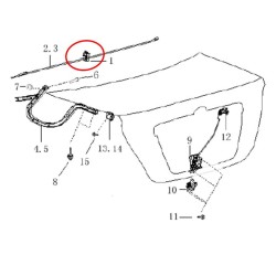 Siège de serrage fixe, barre de torsion - BYD - 10232124-00