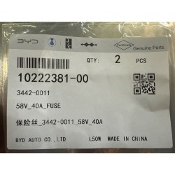 Fusible 40A 58V (3442-0011) - BYD - 10222381-00
