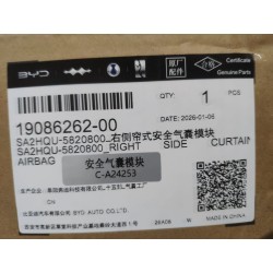 Module airbag rideau latéral droit - BYD - 19086262-00