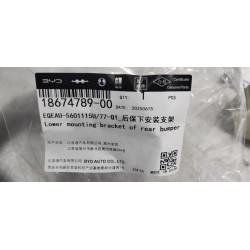 Support de fixation inférieur de pare-chocs arrière - BYD - 18674789-00