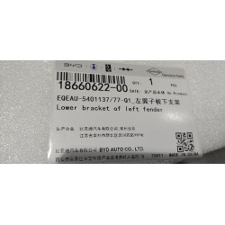 Support inférieur d'aile gauche - BYD - 18660622-00