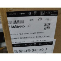 Polo classique BYD gris argent – taille L - 18656445-00
