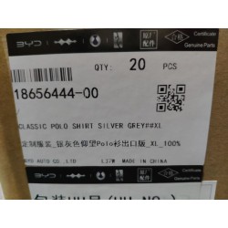 Polo classique BYD gris argent – taille XL - 18656444-00