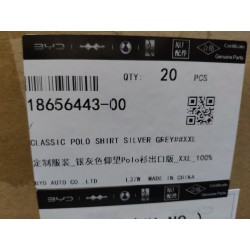 Polo classique BYD gris argent – taille XXL - 18656443-00