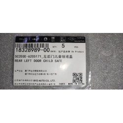 Bouchon de sécurité enfant de porte arrière gauche - BYD - 18328989-00