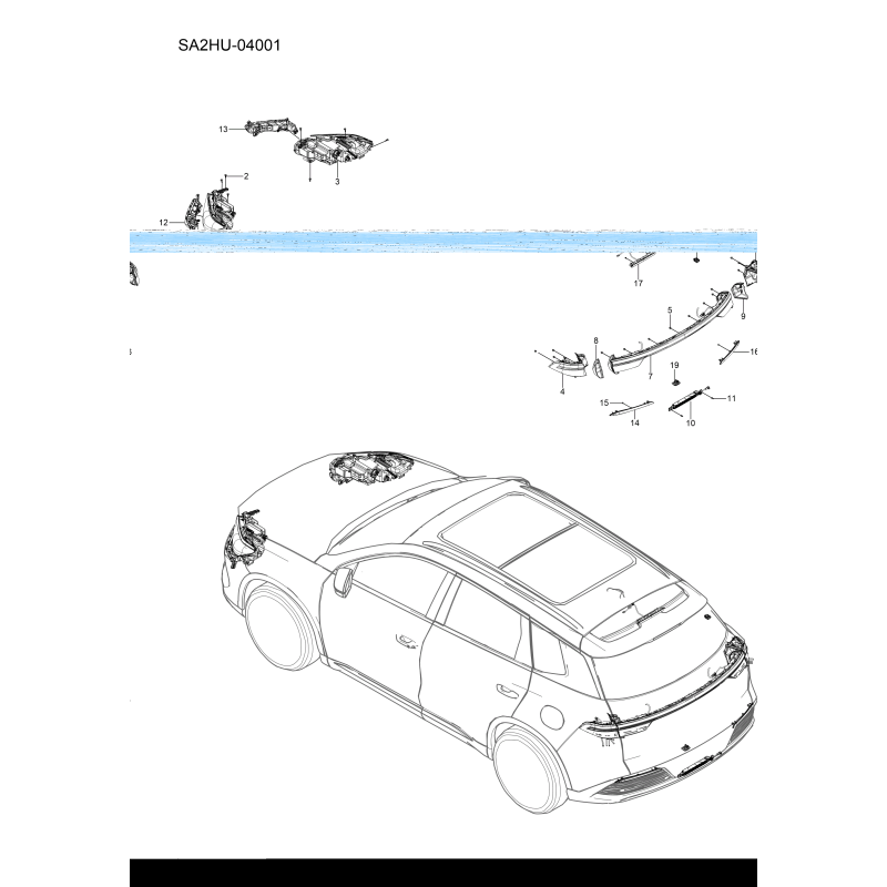 Éclairage extérieur BYD Sealion 5 DM-i