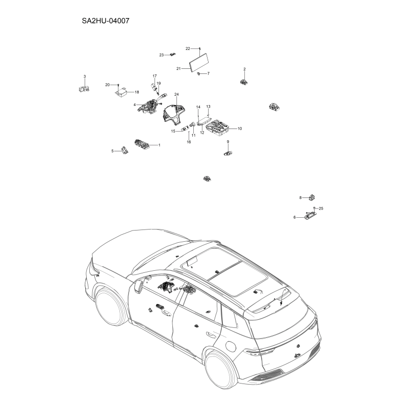 Accessoires électriques BYD Sealion 5 DM-i