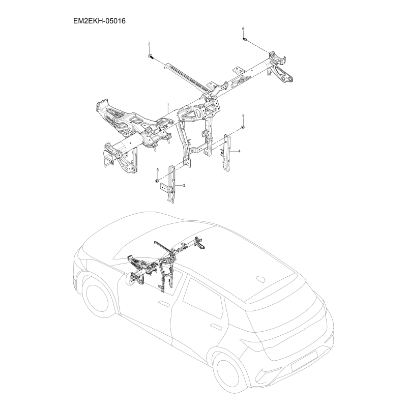 Poutre tubulaire BYD Dolphin