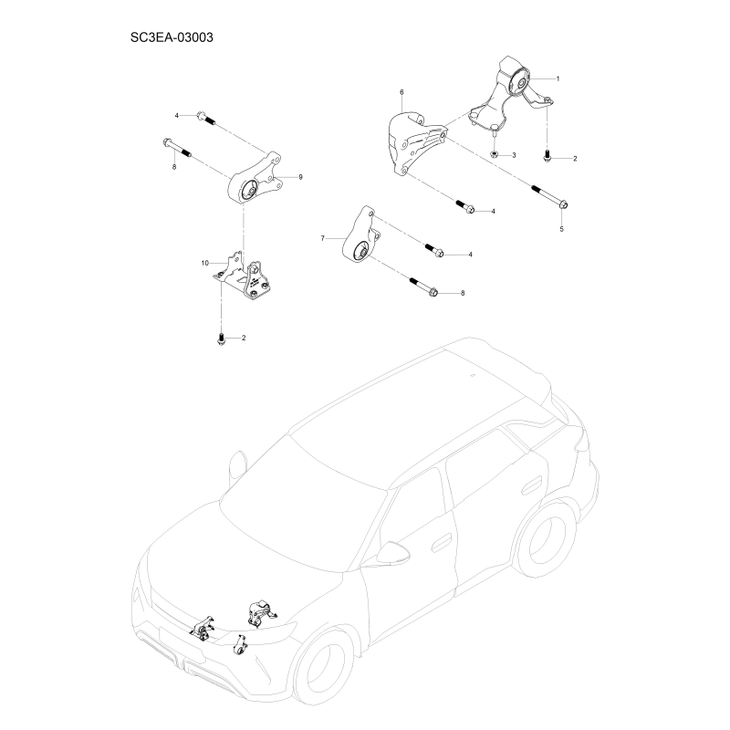 Suspension BYD Atto 2