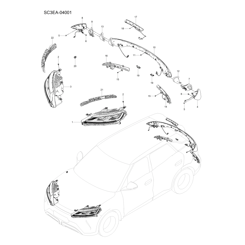 Éclairage extérieur BYD Atto 2