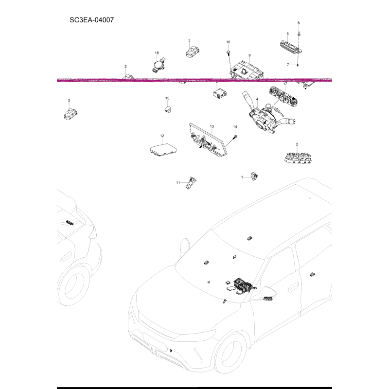 Accessoires électriques BYD Atto 2