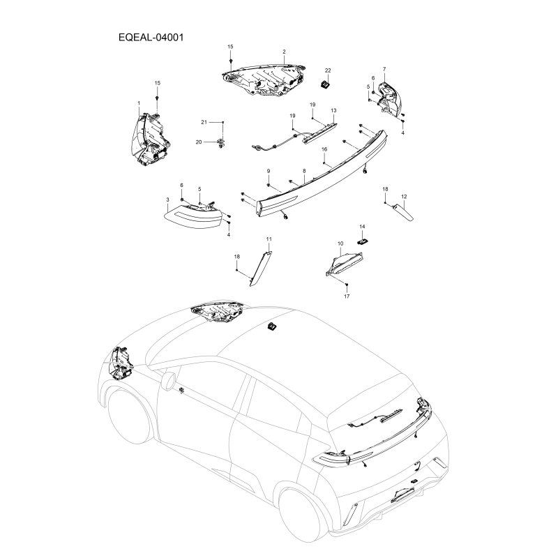 Éclairage extérieur BYD Dolphin Surf