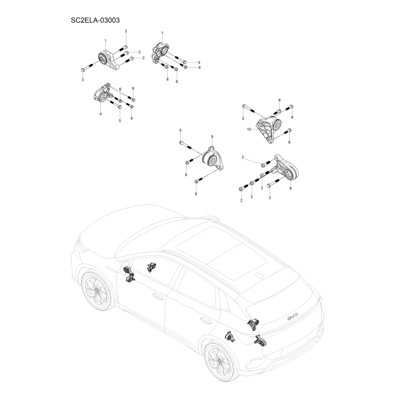 Suspension BYD Atto 3 EVO