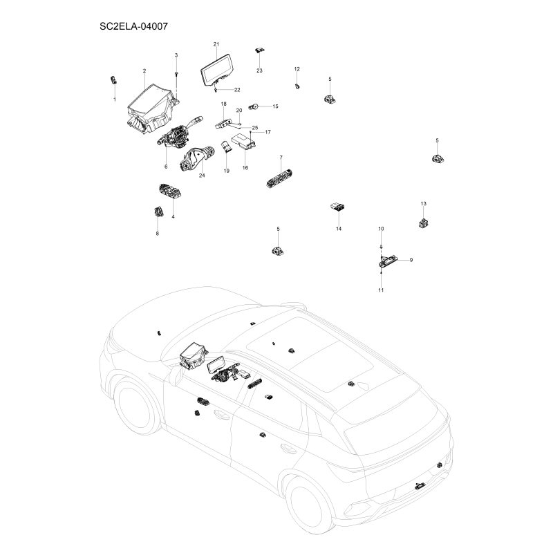 Accessoires électriques BYD Atto 3 EVO