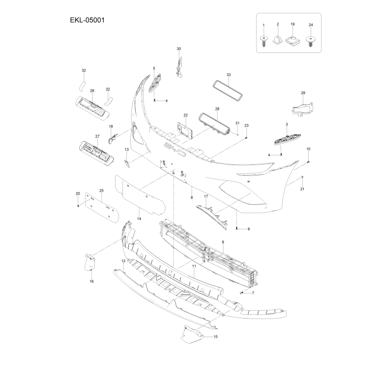 Pare-chocs avant BYD Seal