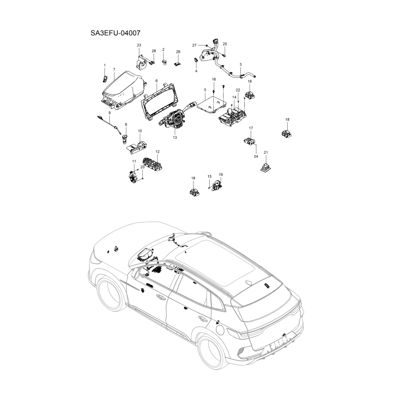 Accessoires électriques BYD Seal U EV