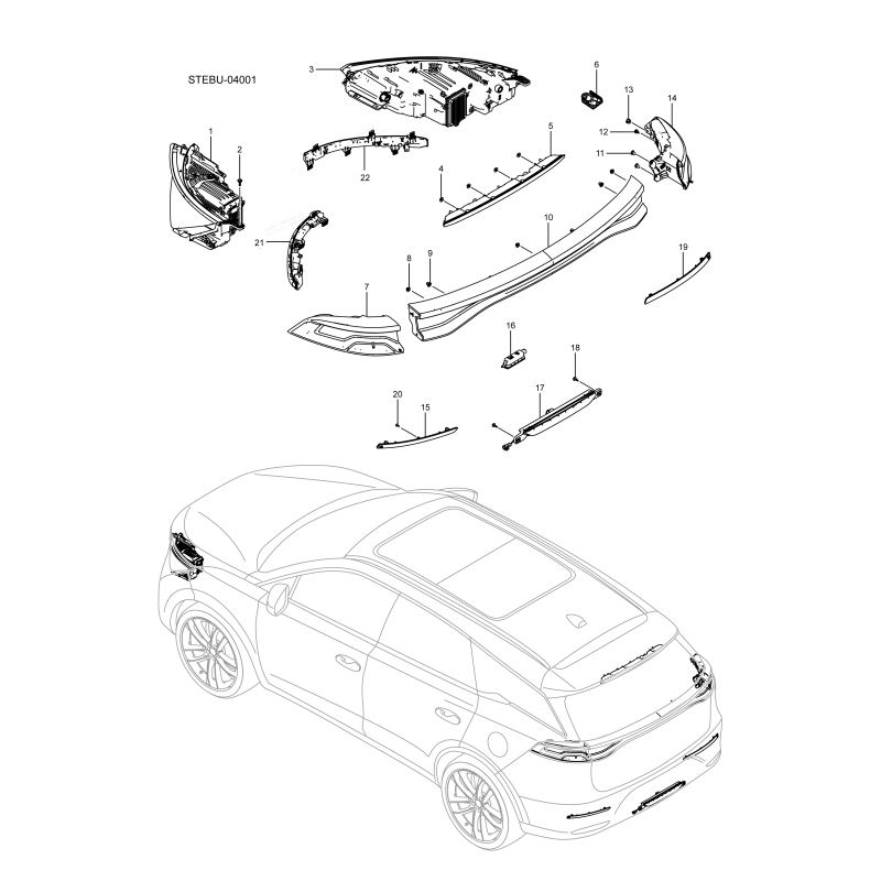 Éclairage extérieur BYD Tang