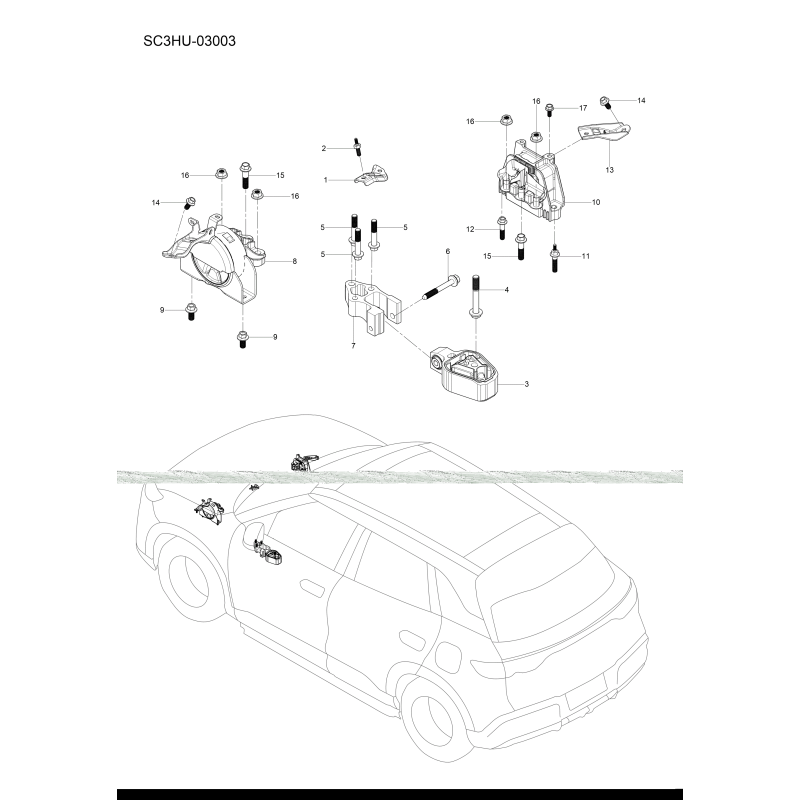 Suspension BYD Atto 2 DM-i