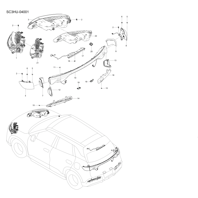 Éclairage extérieur BYD Atto 2 DM-i