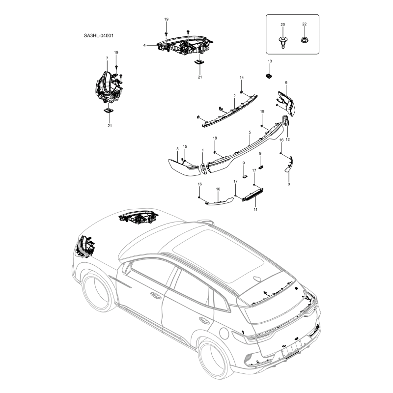 Éclairage extérieur BYD Seal U DM-i