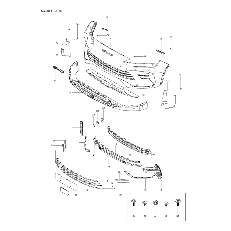 Pare-chocs avant BYD Seal U DM-i