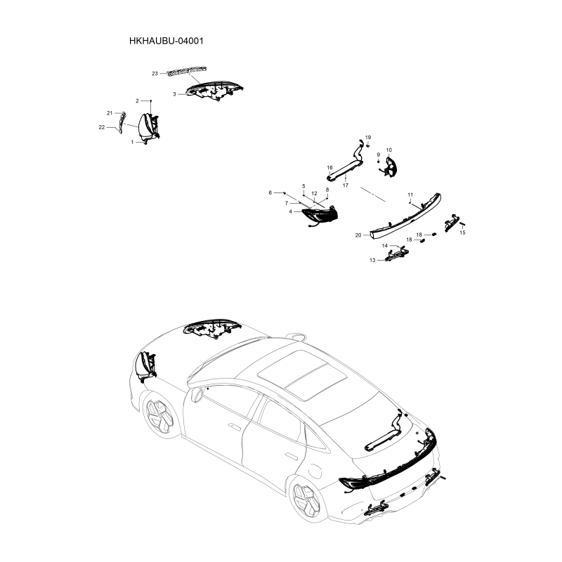 Éclairage extérieur BYD Seal 6 DM-i