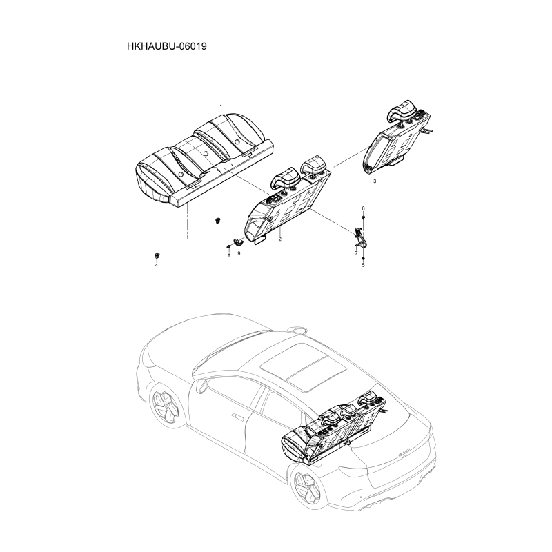 Siège arrière BYD Seal 6 DM-i